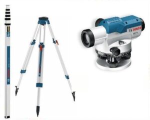 GOL 32 D optikai szintező+állvány+mérőléc