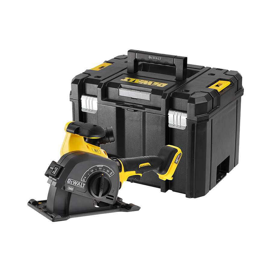 Dewalt DCG200NT szénkefe nélküli akkus horonymaró (akku és töltő nélkül, TSTAK kofferben)