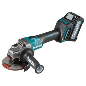 Makita GA005GM201 szénkefe nélküli akkumulátoros sarokcsiszoló (2 x 4.0 Ah Li-ion akkuval)