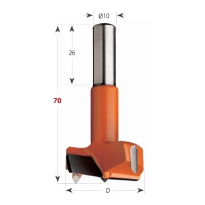 CMT 369 Fúró tiplizőkhöz S10 L70 HW - D35 S=10x26 L70 RH