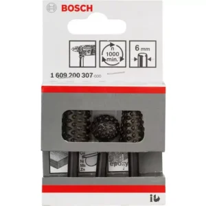 BOSCH fa reszelő készlet kerek, hengeres, kúpos 6 mm 3 részes