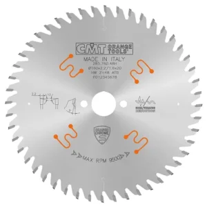 CMT CHROME Körfűrészlap keresztirányú finiselő vágásra - D160x2,2 d20 Z48 HW
