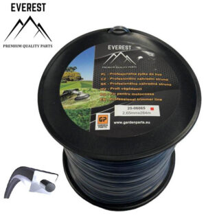 Fűkasza műanyag vágószál 2,65mm×284m (alu #)