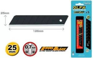 OLFA 25mm-s késpenge (fekete)